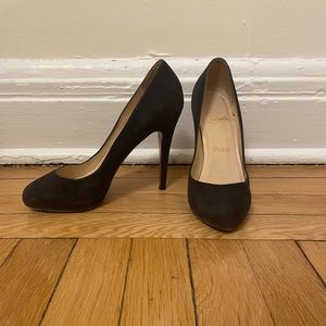 Christian Louboutin Suede Pumps.